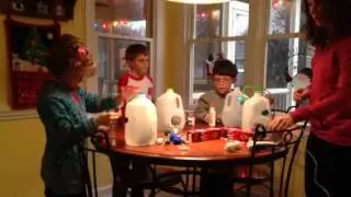 Snowman milk jugs