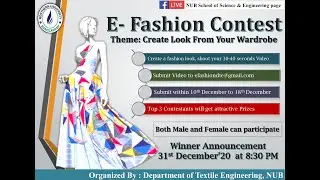 E-Fashion Contest Grand Finale, 31st December 2020