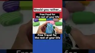 Free FOOD or Free TRAVEL? 🍔✈️ (Hardest Choice) #shorts #shortvideo #funny #fyp  #wouldyoudare