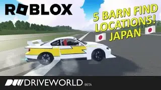 5 BARN FIND LOCATIONS! (JAPAN 🇯🇵) - ROBLOX (DRIVE WORLD)