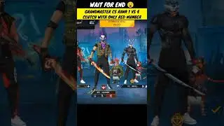 grandmaster cs rank panel user  | 1 vs 4 clutch | only red number gameplay😱#shorts #freefire #viral