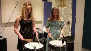 DRUM DUET - SNARE DRUM IMPROV TRADING 4'S BY GIRLS THAT DRUM