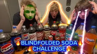🔥BLINDFOLDED SODA CHALLENGE 🥤 *insane*