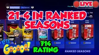 🔴 LIVE (NMS) 21-4 IN RANKED SEASONS MLB THE SHOW 22 DIAMOND DYNASTY! GAMES ON HOF DIFFICULTY NOW!