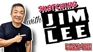 JIM LEE SKETCHES & TALKS ART @ BALTIMORE COMIC-CON 2024 PANEL