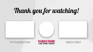 TOP 01 Outro Templates 2023 || No Text || No Copyright || Free Download