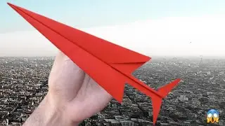 Red Arrow Paper Plane  | Fly Longer, Faster, Stronger