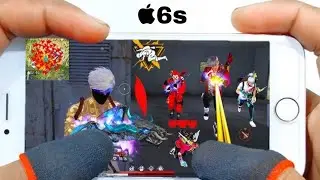 Iphone 6 Free Fire Gameplay test full max settings HUD+DPI+ MACRO 1 gb ram🤯#viral 