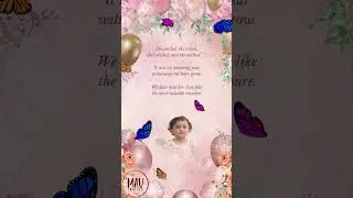 Princess Birthday Invitation || 1st Birthday Invite