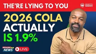 BREAKING: Social Security INCREASE LIE - Your COLA is actually 1.9%!