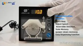 Lead Fluid BQ50S Micro- flow peristaltic pump operation video