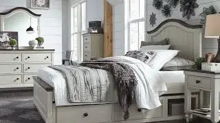 Legacy Furniture Brookhaven Vintage Linen Dark Elm Bedroom Set - The Classy Home