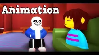 САНС и ФРИСК: забавная кинематографическая анимационная ролевая игра по Undertale
