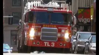 Boston Fire Department Tower Ladder 3 with Q-siren