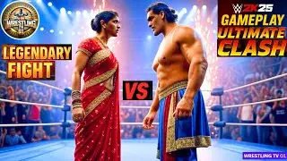 🔥WWE 2K25 – Bangladeshi Diva Shaila 🇧🇩 Vs.The Great Khali🎮Wrestling Intergender Gameplay Sep,06,2025