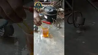 Fridge compressor oil charging #fridge #compressor #oil #change