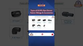 Types of HDPE Pipe Electro Fusion Fittings & Accessories #pipefitting #hdpe #electrofusion #shorts