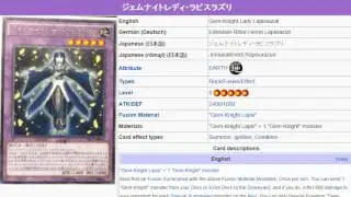 YuGiOh101: Card Review: Gem-Knight Lady Lapislazuli