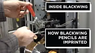 How Blackwing Pencils are Imprinted | Inside the Blackwing Process