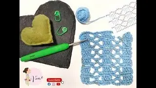 TUTORIAL PASO A PASO DE PUNTO CALADO A CROCHET SUPER FACIL Y RAPIDO🌈CON DIAGRAMA🌈IDEAL PRINCIPIANTES