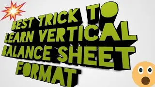Vertical Balance sheet|| Last Minute Revision on Vertical Balance sheet