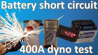 400A Battery short circuit |DIY Car Battery dyno tester