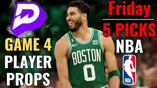 PRIZEPICKS NBA FRIDAY 6/14 CORE PLAYER PROPS!! GAME 4!