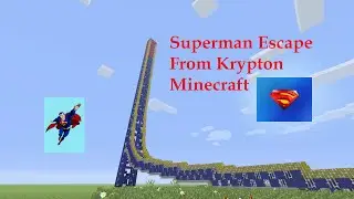Superman escape from Krypton: Minecraft Roller Coaster