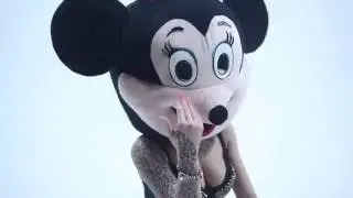 Dancing Inked Babes With Oversized Mickey Mouse Heads