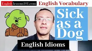 English Idiom: Sick as a dog