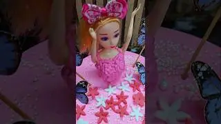 Pink Princess Barbie Cake#barbie #shorts #shortvideo#trending