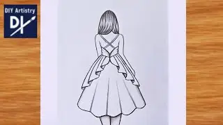How to draw a Beautiful girl  | Easy girl Sketch for Beginners | DIY Artistry