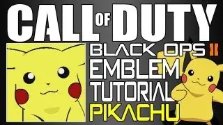Black Ops 2 - Emblem Tutorial: The BEST Pikachu Emblem (Pokemon)