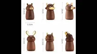 Handcrafted Wooden Toothpick Holder 12 Zodia