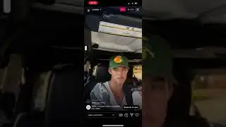 Curran Walters Instagram live
