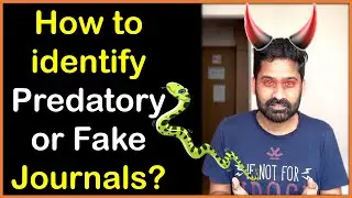 How to identify Predatory or Fake Journals? | Hindi | Dr. Priyank Singhvi