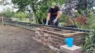 Brick raised bed