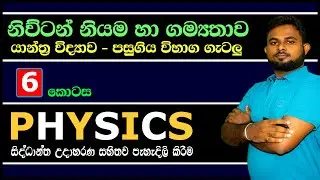A/L Physics :- නිව්ටන් නියම හා ගම්‍යතාව (‌‌‌ අවසාන ක‌ොටස)