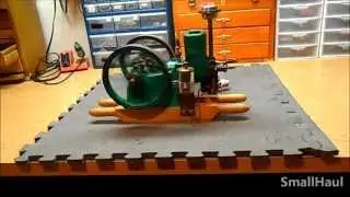 Small Scale Model Hit and Miss engine running.