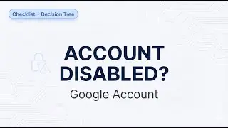 Account Disabled? Official Google Appeal Checklist (Decision Tree)