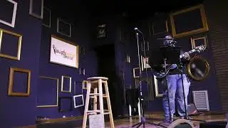 J Mo on the Beat performing necklace @Camp Bar open mic Apr 28th 2025