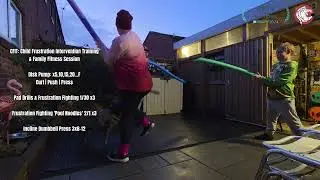 Family Fitness Session: Disk Pump, Pad Drills & Frustration Fighting, Incline Dumbbell Press