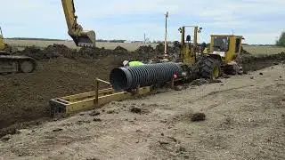 Commercial Farm Drainage by Gerding Ditching #Excavation #FarmDrainage  #FarmInfrastructure