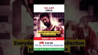 Salaar Day 1 Box office Collection Advance booking | #salaar #animal #dunki #shorts #today #sk #srk