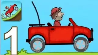 Hill Climb Racing - Gameplay Walkthrough Part 1 - Jeep (iOS, Android)