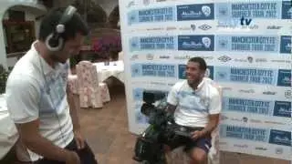 EXCLUSIVE #askcarlos - Kun Aguero films Carlos Tevez on Mario Balotelli, golf and United