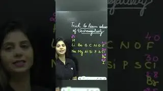 Super Easy Trick to Learn Electronegativity Values 😇 #iitjee #neet #chemistry #poonamlakhani