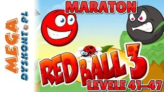 MARATON Z RED BALL 3 ❤️ JAK PRZEJŚĆ LEVELE 41-47 ? #redball #gamezone