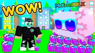I opened 100 Update Hype Gift in Pet Simulator X Roblox MrKron