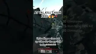 As Val Kill Chain Feed👀🔥#shortsfeed #bo6 #bo6gameplay #callofduty #blackops6